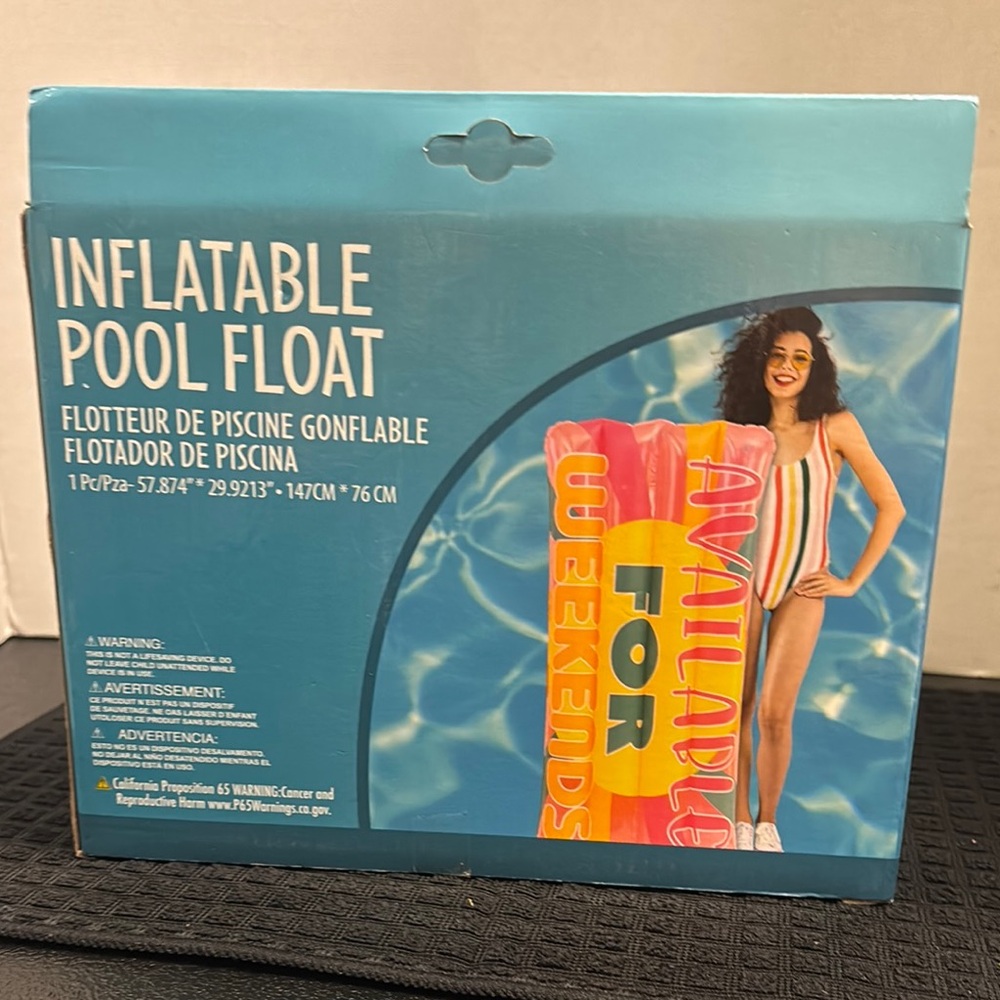 Inflatable Pool Float with Colorful Design - Picture 5 of 5
